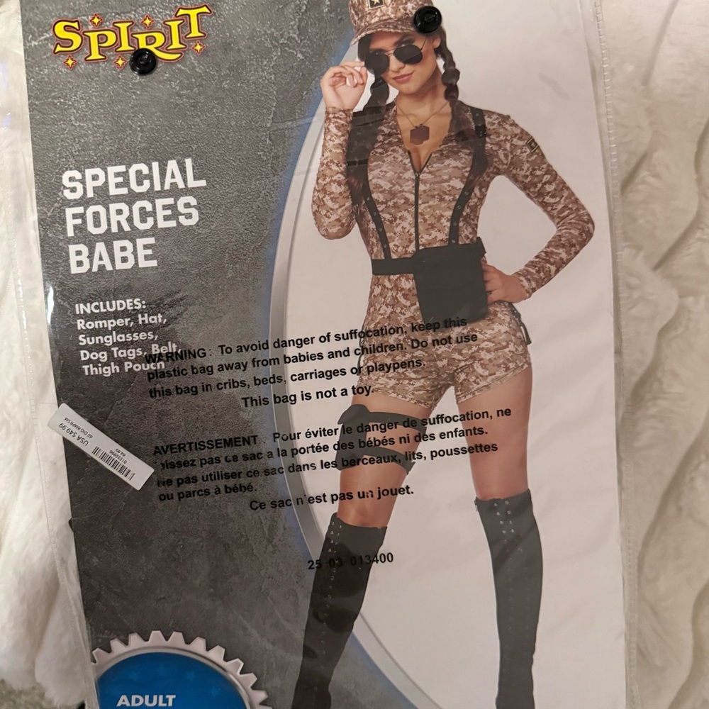 Spirit Camouflage Costume with Accessories